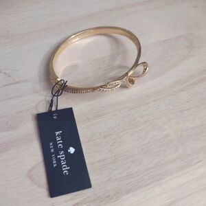 Kate Spade Gold Ribbon Bow Bangle Bracelet y2k classic